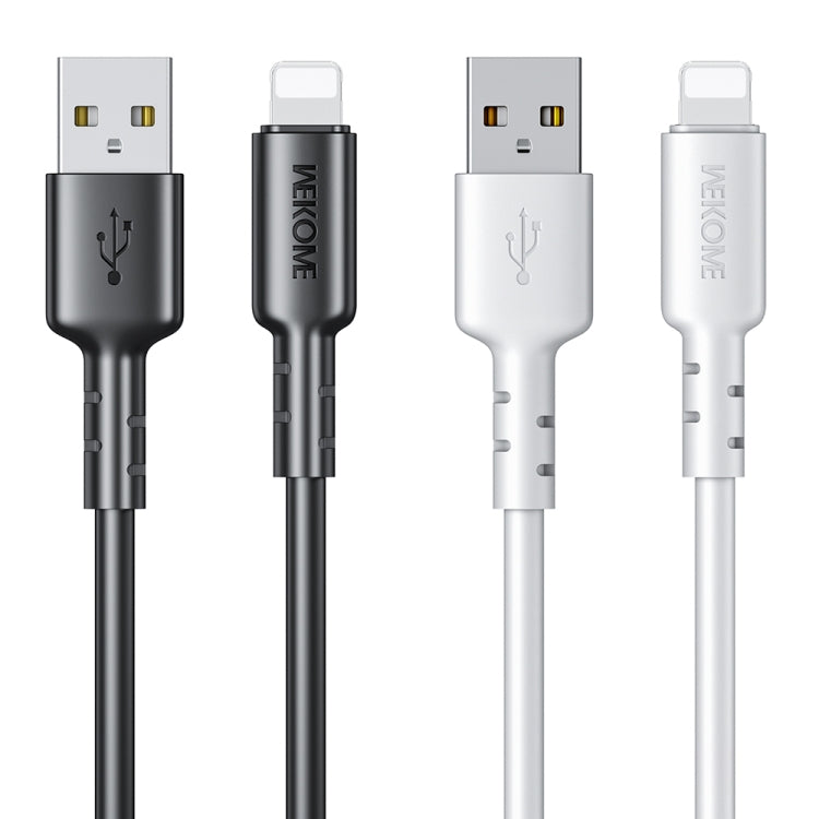 WEKOME WDC-01 Tidal Energy Series 2.4A USB to 8 Pin PVC Data Cable, Length: 1m (Black) - Normal Style Cable by WK | Online Shopping UK | buy2fix