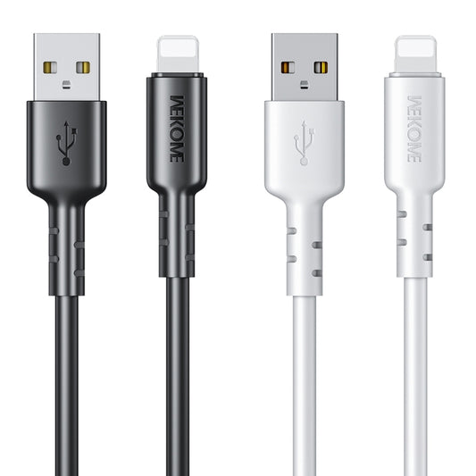 WEKOME WDC-01 Tidal Energy Series 2.4A USB to 8 Pin PVC Data Cable, Length: 1m (Black) - Normal Style Cable by WK | Online Shopping UK | buy2fix