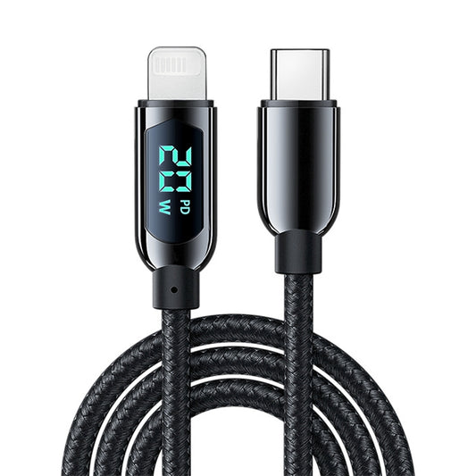 Mutural Li-CC001 1.2m PD20W Digital Display USB-C / Type-C to 8 Pin Charging Data Cable - 2 in 1 Cable by Mutural | Online Shopping UK | buy2fix