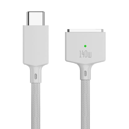 140W USB-C / Type-C to MagSafe 3 Magnetic Fast Charging Cable, Length:2m (White) by buy2fix