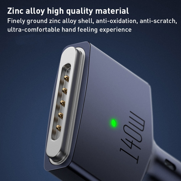 140W USB-C / Type-C to MagSafe 3 Magnetic Fast Charging Cable, Length:2m (White) by buy2fix