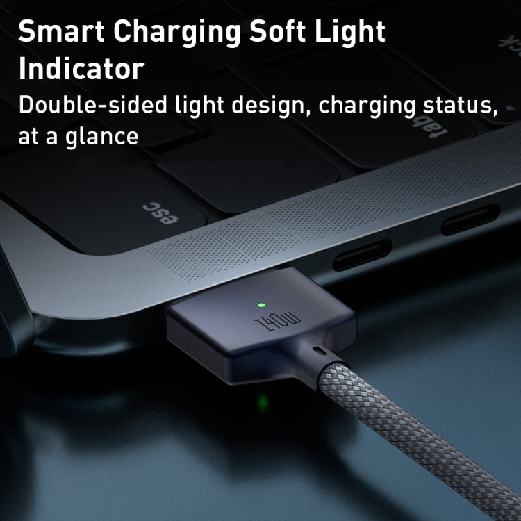 140W USB-C / Type-C to MagSafe 3 Magnetic Fast Charging Cable, Length:2m (White) by buy2fix