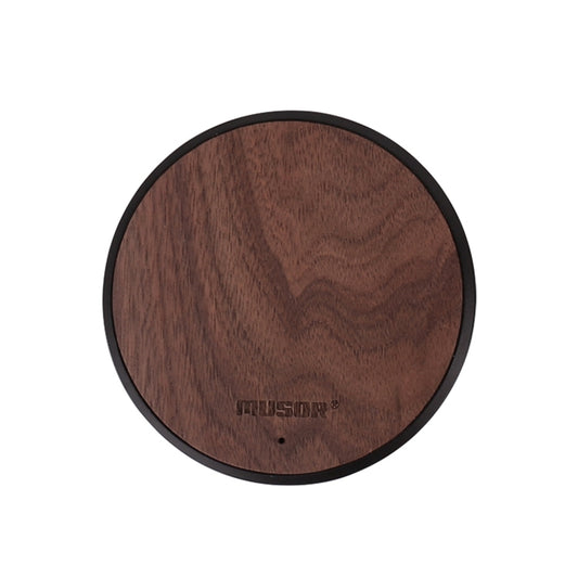 Musor 2 PCS 10W Phone Fast Charging Walnut Wireless Charger - Wireless Charger by buy2fix | Online Shopping UK | buy2fix