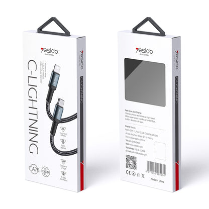 Yesido CA76 20W USB-C / Type-C to 8 Pin Charging Cable, Length: 1.2m - 2 in 1 Cable by Yesido | Online Shopping UK | buy2fix