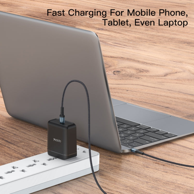Yesido CA78 PD66W USB-C / Type-C to USB-C / Type-C Charging Cable, Length: 1.2m - USB-C & Type-C Cable by Yesido | Online Shopping UK | buy2fix