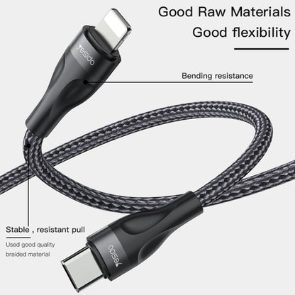 Yesido CA82 2.4A USB-C / Type-C to 8 Pin Charging Cable, Length: 30cm - 2 in 1 Cable by Yesido | Online Shopping UK | buy2fix