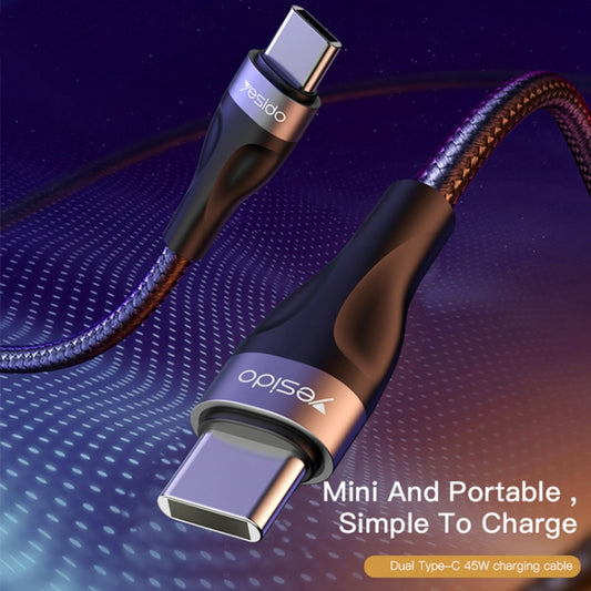 Yesido CA83 2.4A USB-C / Type-C to USB-C / Type-C Charging Cable, Length: 30cm - USB-C & Type-C Cable by Yesido | Online Shopping UK | buy2fix