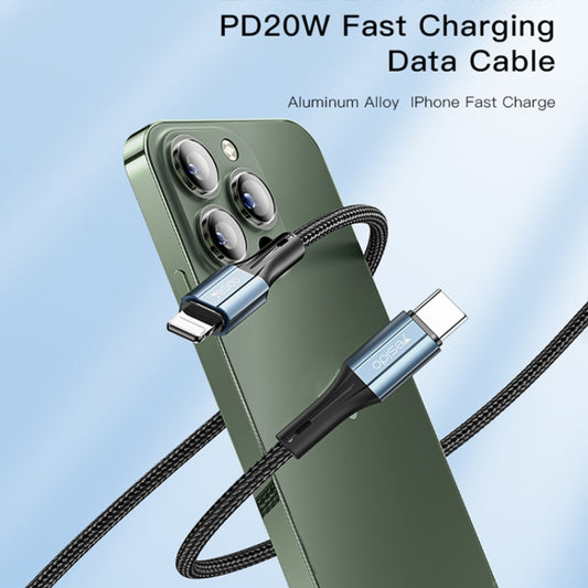 Yesido CA95 3A 20W USB-C / Type-C to 8 Pin Fast Charging Cable, Length: 1.2m - 2 in 1 Cable by Yesido | Online Shopping UK | buy2fix