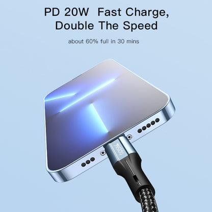 Yesido CA95 3A 20W USB-C / Type-C to 8 Pin Fast Charging Cable, Length: 1.2m - 2 in 1 Cable by Yesido | Online Shopping UK | buy2fix