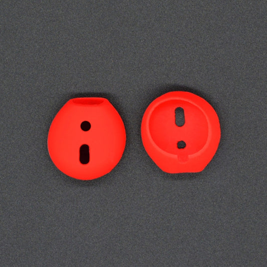2 PCS Earphone Silicone Ear Caps Earpads for Apple AirPods / EarPods(Red) - Anti-dust & Ear Caps by buy2fix | Online Shopping UK | buy2fix