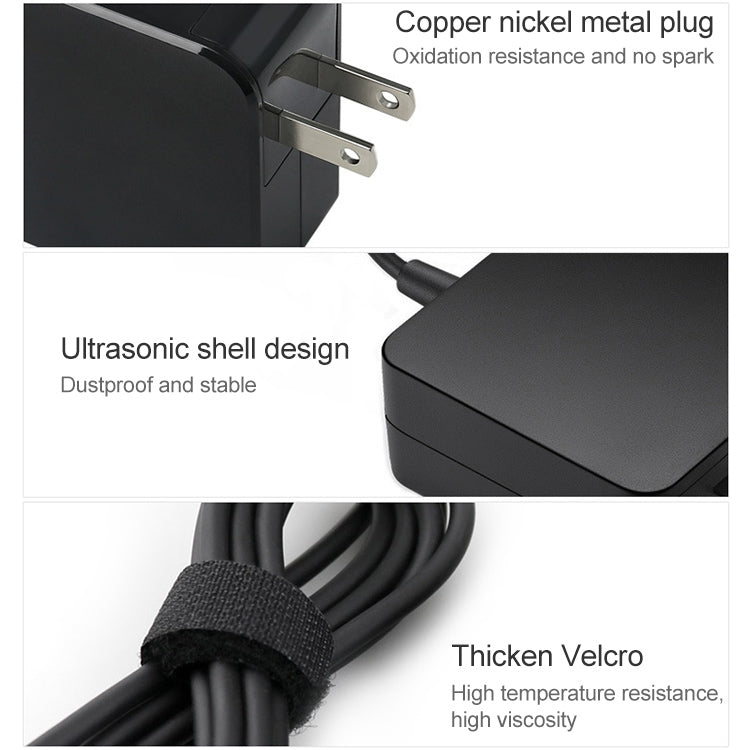 45W USB-C / Type-C Power Adapter Portable Charger for Laptops with Type-C Charging Cable, US Plug - USB Charger by buy2fix | Online Shopping UK | buy2fix