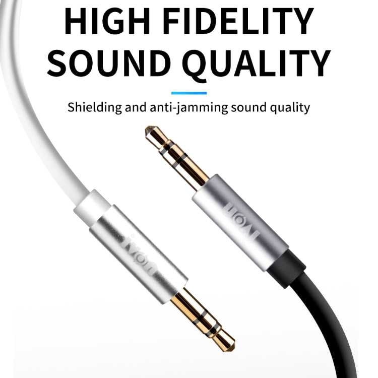IVON CA55 3.5mm Male to Male AUX Audio Cable, Cable Length: 1m(White) - Video & Audio Cable by IVON | Online Shopping UK | buy2fix