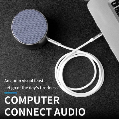 IVON CA55 3.5mm Male to Male AUX Audio Cable, Cable Length: 1m(White) - Video & Audio Cable by IVON | Online Shopping UK | buy2fix