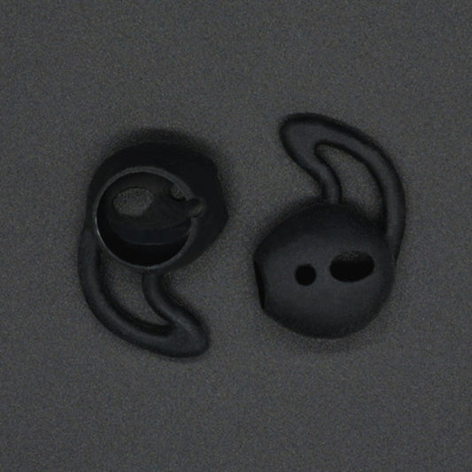 2pcs Wireless Bluetooth Earphone Silicone Ear Caps Earpads for Apple AirPods(Black) - Anti-dust & Ear Caps by buy2fix | Online Shopping UK | buy2fix