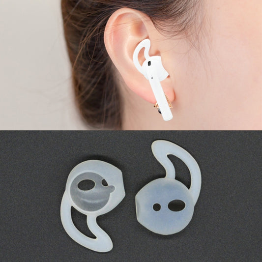 2pcs Wireless Bluetooth Earphone Silicone Ear Caps Earpads for Apple AirPods (Transparent) - Anti-dust & Ear Caps by buy2fix | Online Shopping UK | buy2fix