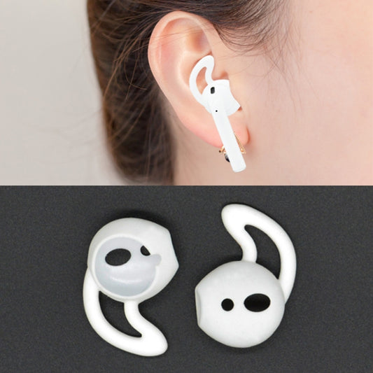 2pcs Wireless Bluetooth Earphone Silicone Ear Caps Earpads for Apple AirPods(White) - Anti-dust & Ear Caps by buy2fix | Online Shopping UK | buy2fix