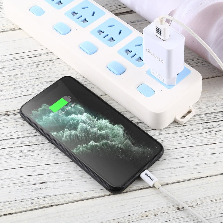 LZ-706 QC3.0 Single USB Port Travel Charger, EU Plug (White) - USB Charger by buy2fix | Online Shopping UK | buy2fix