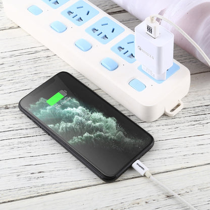 LZ-706 QC3.0 Single USB Port Travel Charger, EU Plug (White) - USB Charger by buy2fix | Online Shopping UK | buy2fix