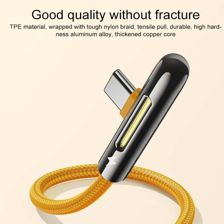 ROCK M3 Type-C / USB-C T-shape PD Fast Charging Data Cable, Length: 1m(Orange) - USB-C & Type-C Cable by ROCK | Online Shopping UK | buy2fix