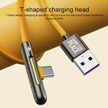 ROCK M3 Type-C / USB-C T-shape PD Fast Charging Data Cable, Length: 1m(Orange) - USB-C & Type-C Cable by ROCK | Online Shopping UK | buy2fix