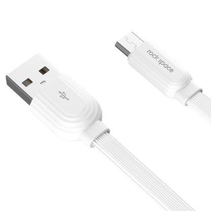 ROCK S5 2A Micro USB Charging + Data Synchronization TPE Flat Shape Data Cable, Cable Length: 1m(White) - Micro USB Cable by ROCK | Online Shopping UK | buy2fix