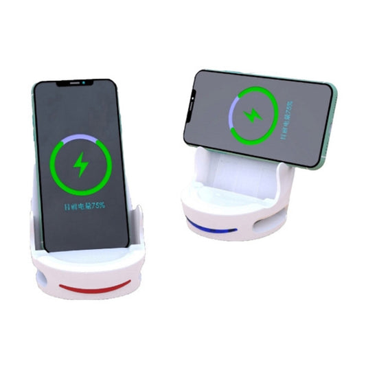 V8 15W Five-finger Sofa Phone Magnetic Suction Wireless Charger Stand (White) - Wireless Charger by buy2fix | Online Shopping UK | buy2fix