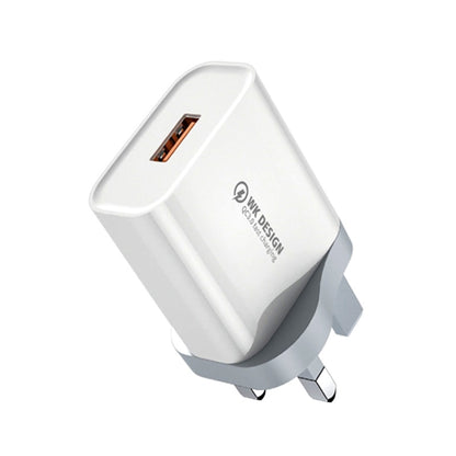 WK WP-U57 Max 18W Maxspeed QC3.0 Fast Charger (UK Plug) - USB Charger by WK | Online Shopping UK | buy2fix