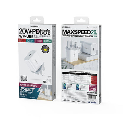 WK WP-U55 Max 20W Maxspeed PD Fast Charger (UK Plug) by WK