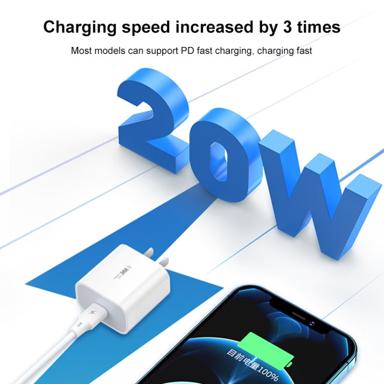 WK WP-U55 Max 20W Maxspeed PD Fast Charger (EU Plug) - USB Charger by WK | Online Shopping UK | buy2fix