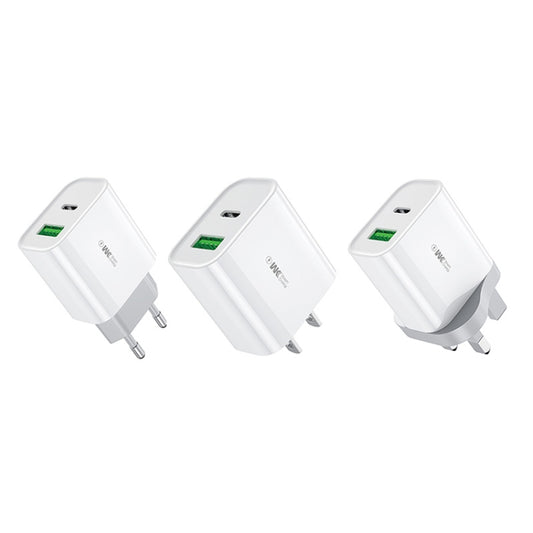 WK WP-U53 QC3.0 Charger 20W USB Type-C Maxspeed PD Fast Charger(US Plug) - USB Charger by WK | Online Shopping UK | buy2fix