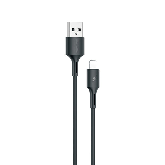 WK WDC-136 USB to 8 Pin 3A Fast Charing Data Cable(Black) - Normal Style Cable by WK | Online Shopping UK | buy2fix