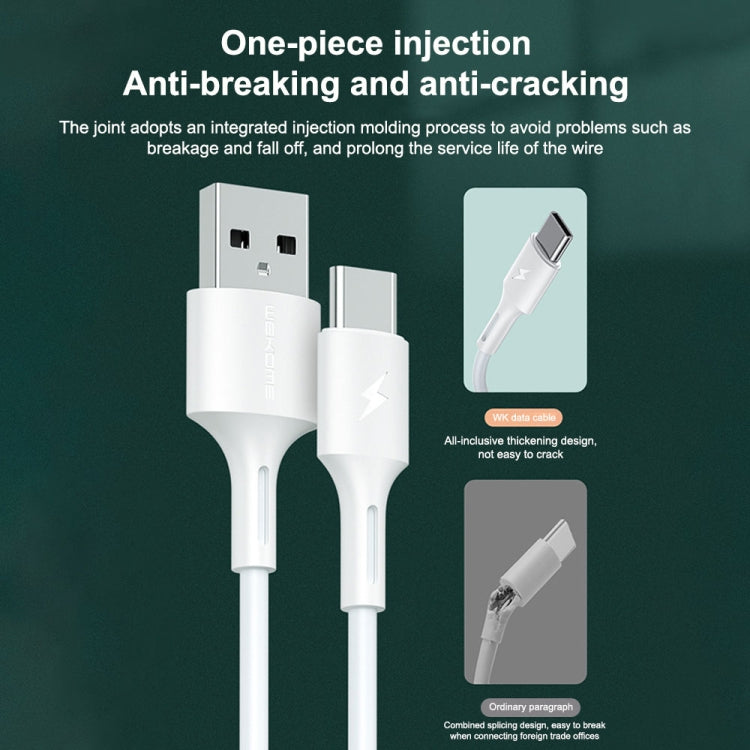 WK WDC-136 USB to 8 Pin 3A Fast Charing Data Cable(Black) - Normal Style Cable by WK | Online Shopping UK | buy2fix