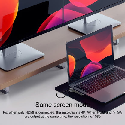 11 in 1 RJ45 + 87W PD + SD/TF + USBx3+ HDMI + VGA + 3.5mm AUX to Type-C HUB Adapter by buy2fix