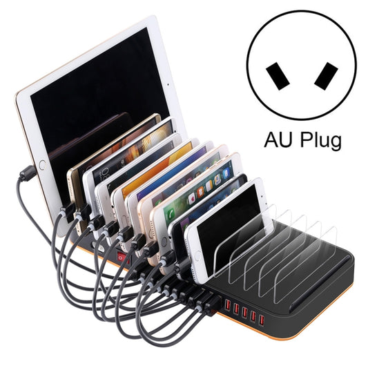 WLX-815 100W 15 Ports USB Fast Charging Dock Smart Charger with Phone & Tablet Holder, AU Plug by buy2fix