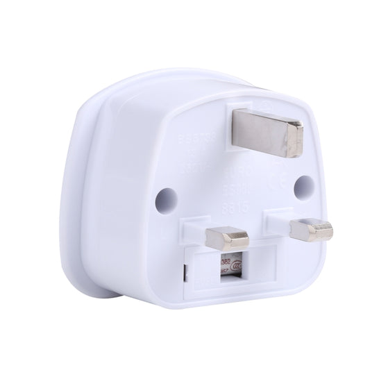 250V UK Plug to EU Plug US Plug Power Conversion Plug Converter (White) - Plug Adaptor by buy2fix | Online Shopping UK | buy2fix