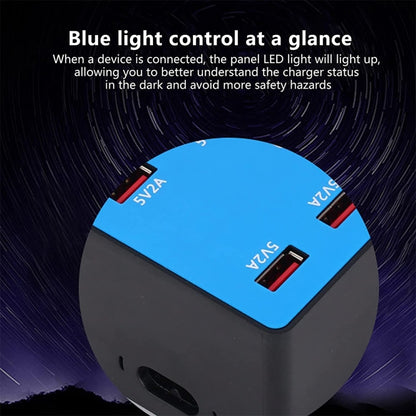 A5B 100W 10 Ports USB Smart Charging Station with Indicator Light, AU Plug by buy2fix