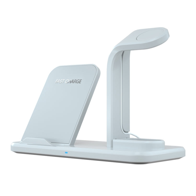 N35 3 in 1 Separated Design Quick Wireless Charger for iPhone, Apple Watch, AirPods(White) - Wireless Charger by buy2fix | Online Shopping UK | buy2fix