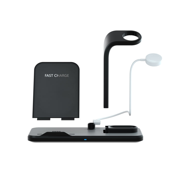 N35 3 in 1 Separated Design Quick Wireless Charger for iPhone, Apple Watch, AirPods(White) - Wireless Charger by buy2fix | Online Shopping UK | buy2fix