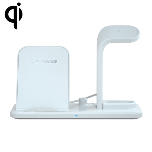 N35 3 in 1 Separated Design Quick Wireless Charger for iPhone, Apple Watch, AirPods(White) - Wireless Charger by buy2fix | Online Shopping UK | buy2fix