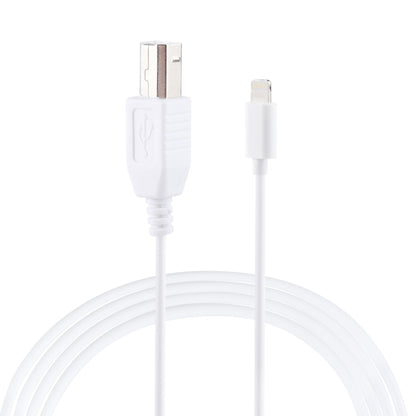 1m 8 Pin to Type-B Male Piano / Electronic Piano Cable MIDI Cable Adapter(White) - Multifunction Cable by buy2fix | Online Shopping UK | buy2fix