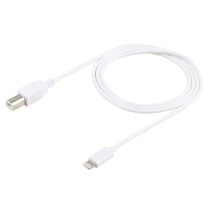 1m 8 Pin to Type-B Male Piano / Electronic Piano Cable MIDI Cable Adapter(White) - Multifunction Cable by buy2fix | Online Shopping UK | buy2fix