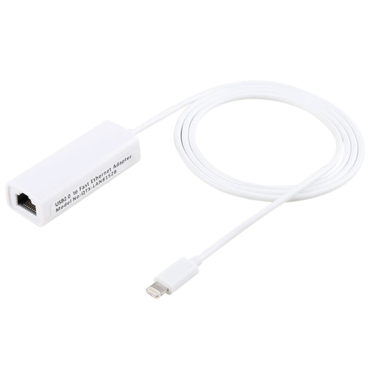 QTS-LAN8152B 1m 8 Pin to RJ45 Ethernet LAN Network Adapter Cable(White) - Multifunction Cable by buy2fix | Online Shopping UK | buy2fix