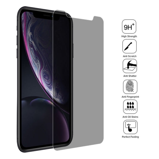 For iPhone 11 / XR 9H 3D Privacy Anti-glare Non-full Screen Tempered Glass Screen Protector - iPhone XR Tempered Glass by buy2fix | Online Shopping UK | buy2fix