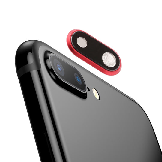Rückseitige Kamerablende mit Objektivabdeckung für iPhone 8 Plus (rot)