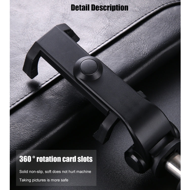 2 in 1 Foldable Bluetooth Shutter Remote Selfie Stick Tripod for iPhone and Android Phones(Black) - Selfie Sticks by buy2fix | Online Shopping UK | buy2fix