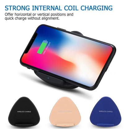 QK11 10W ABS + PC Fast Charging Qi Wireless Charger Pad(Black) - Wireless Charger by buy2fix | Online Shopping UK | buy2fix