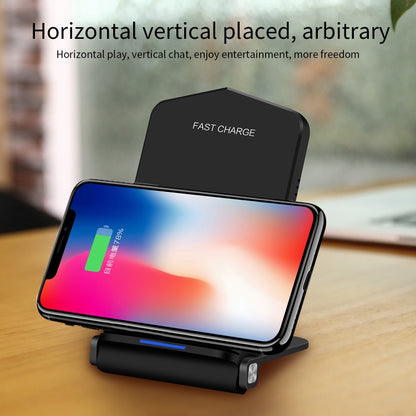 Q200 5W ABS + PC Fast Charging Qi Wireless Fold Charger Pad(Silver) - Wireless Charger by buy2fix | Online Shopping UK | buy2fix