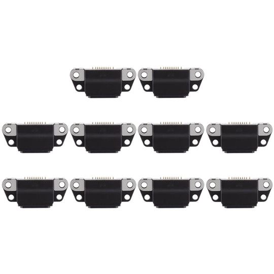 10 PCS Ladeanschluss für iPhone 8 Plus / 8 (Schwarz)
