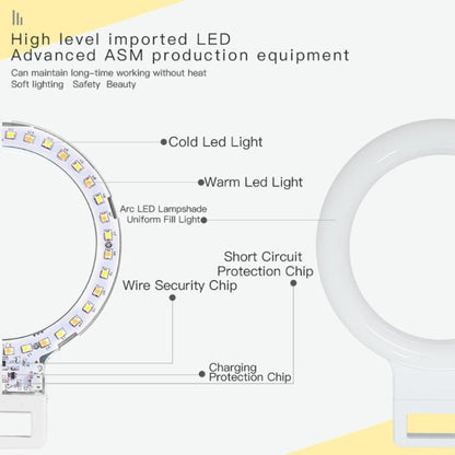XJ18 LED Light Live Self-timer Flash Fill Light(Black) - Selfie Light by buy2fix | Online Shopping UK | buy2fix