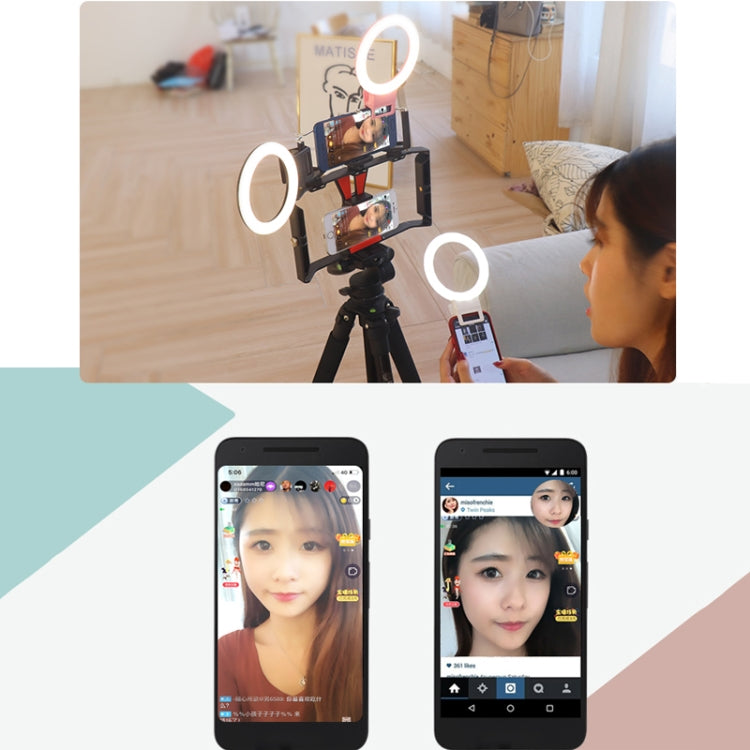 XJ18 LED Light Live Self-timer Flash Fill Light(Black) - Selfie Light by buy2fix | Online Shopping UK | buy2fix